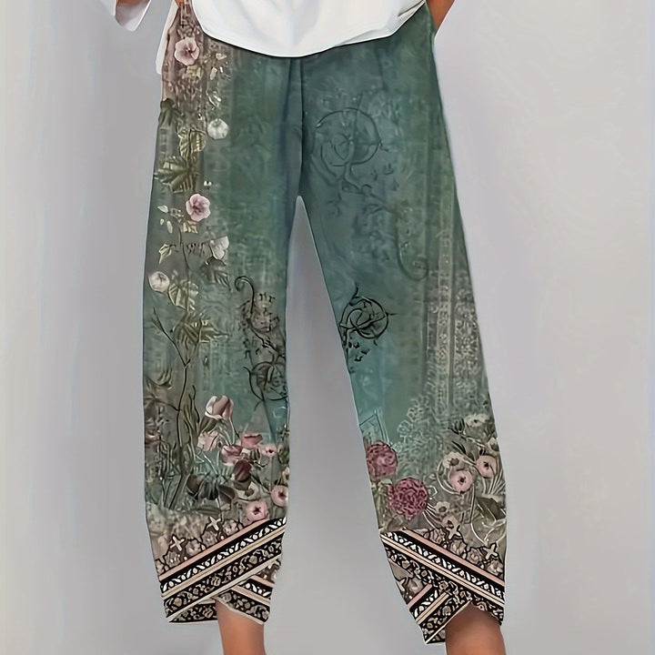Meredith | Botanical Cropped Trousers