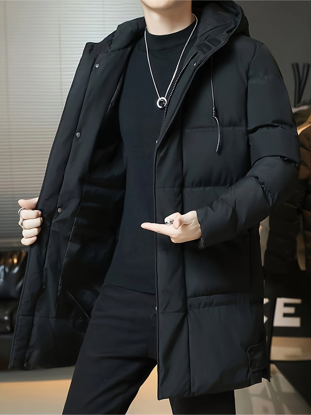 Rhett | Hooded Longline Padded Coat