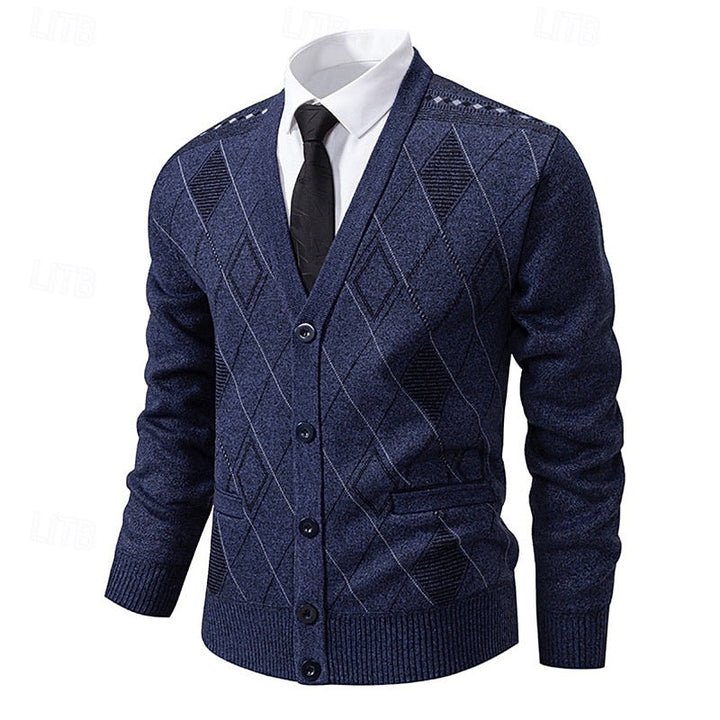 Weston | Refined Argyle Cardigan