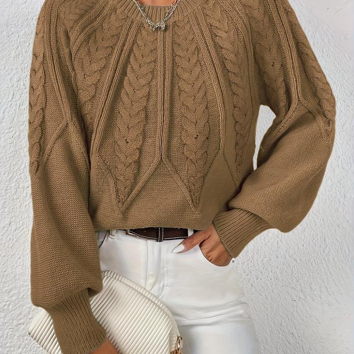 Cassidy | Cable-Knit Round-Neck Jumper