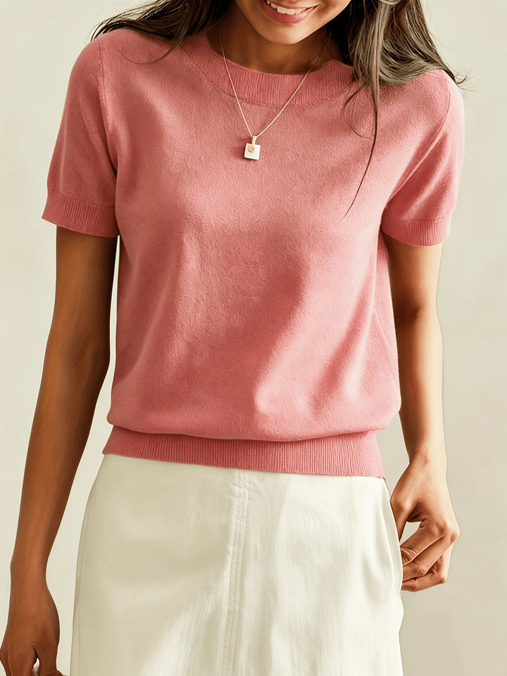 Harriet | Fine-Knit Short Sleeve Jumper