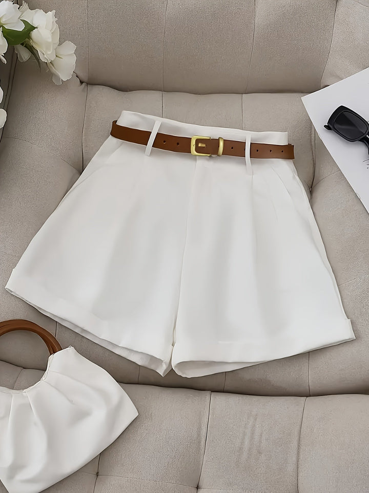 Blythe | Tailored High-Waist Shorts with Belt