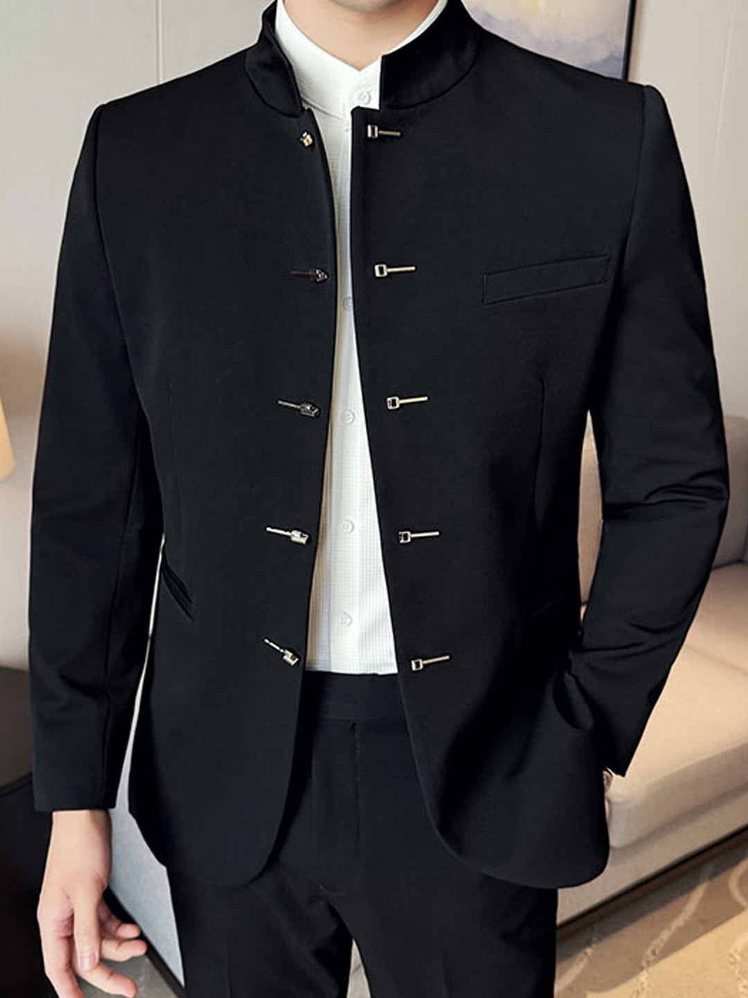 Reginald | Stand Collar Jacket