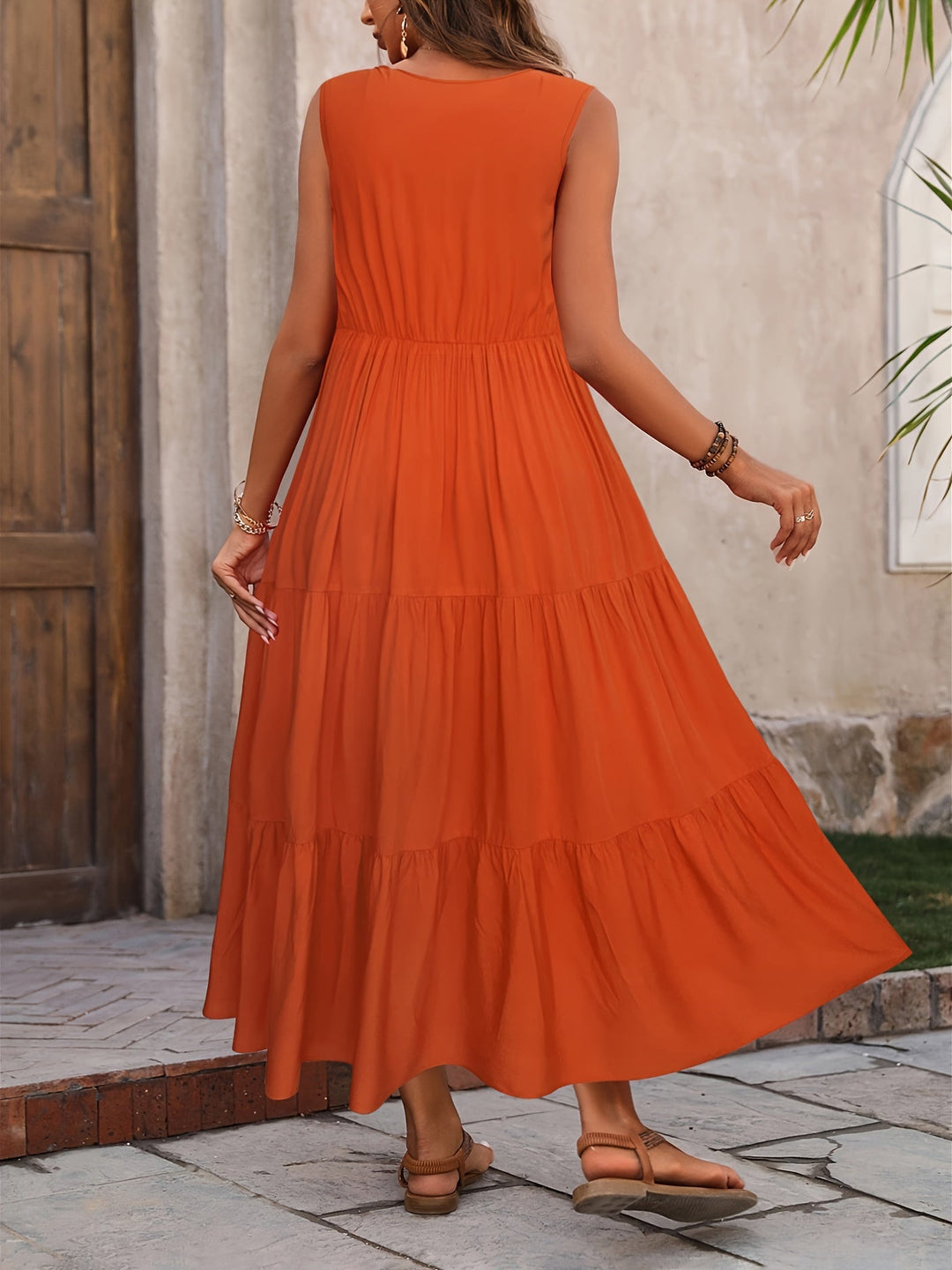 Coralie | Flowing Tiered Maxi Dress