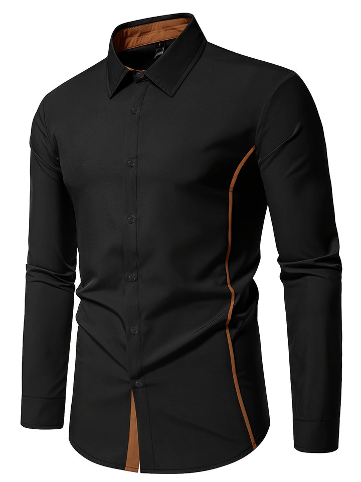 Graham | Contrast-Trim Slim Shirt