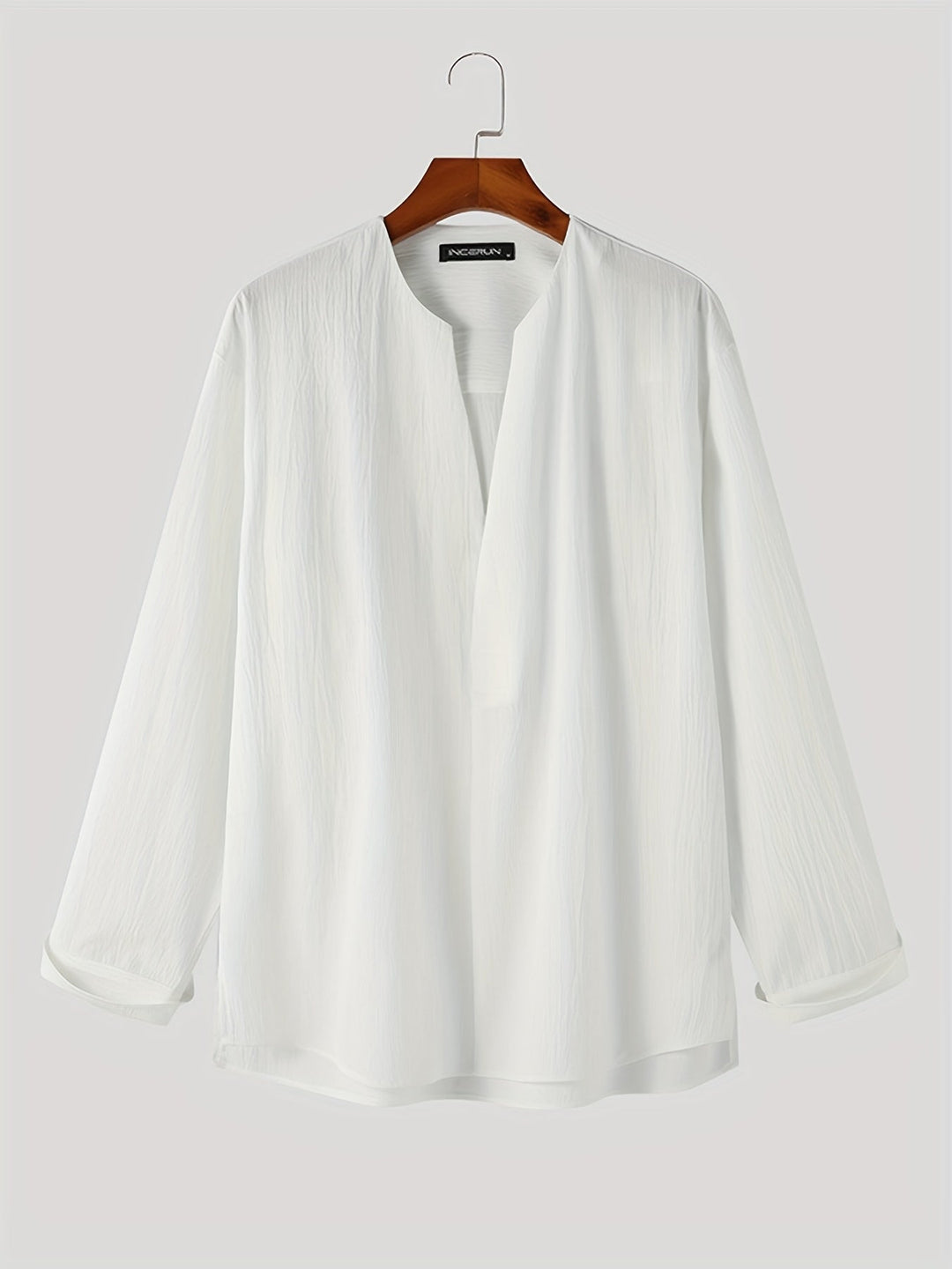 Franklin | Collarless V-Neck Shirt
