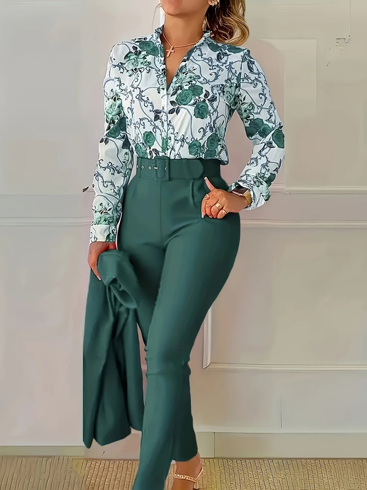 Susanna | Elegant Floral Two-Piece Set