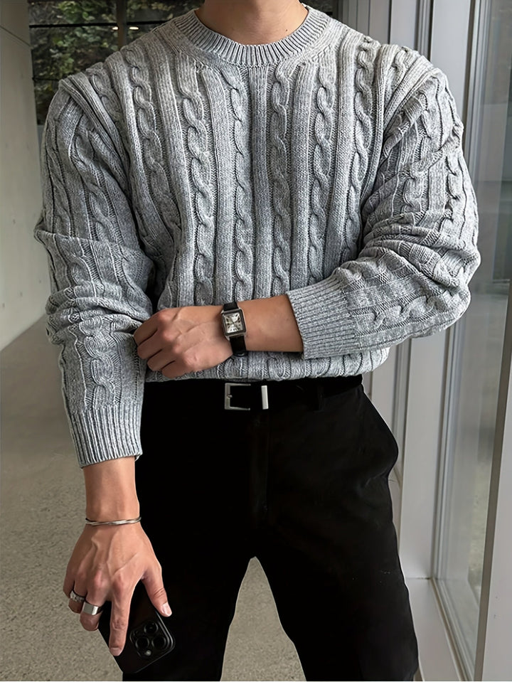 Preston | Twisted Cable Pullover Jumper