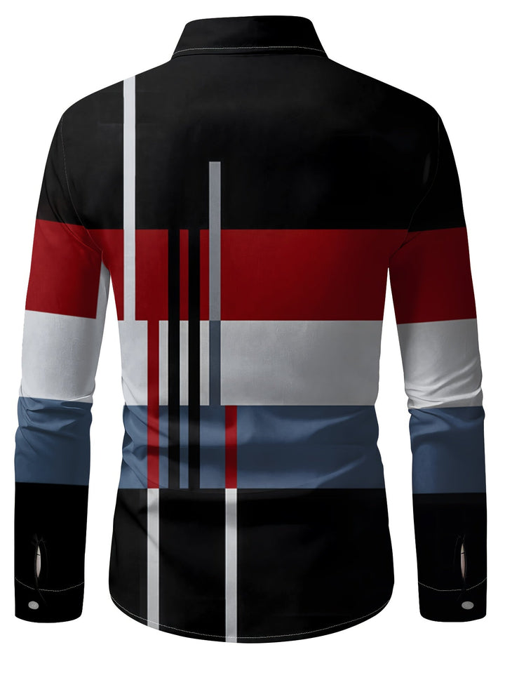 Rueben | Colour-Block Long-Sleeve Shirt