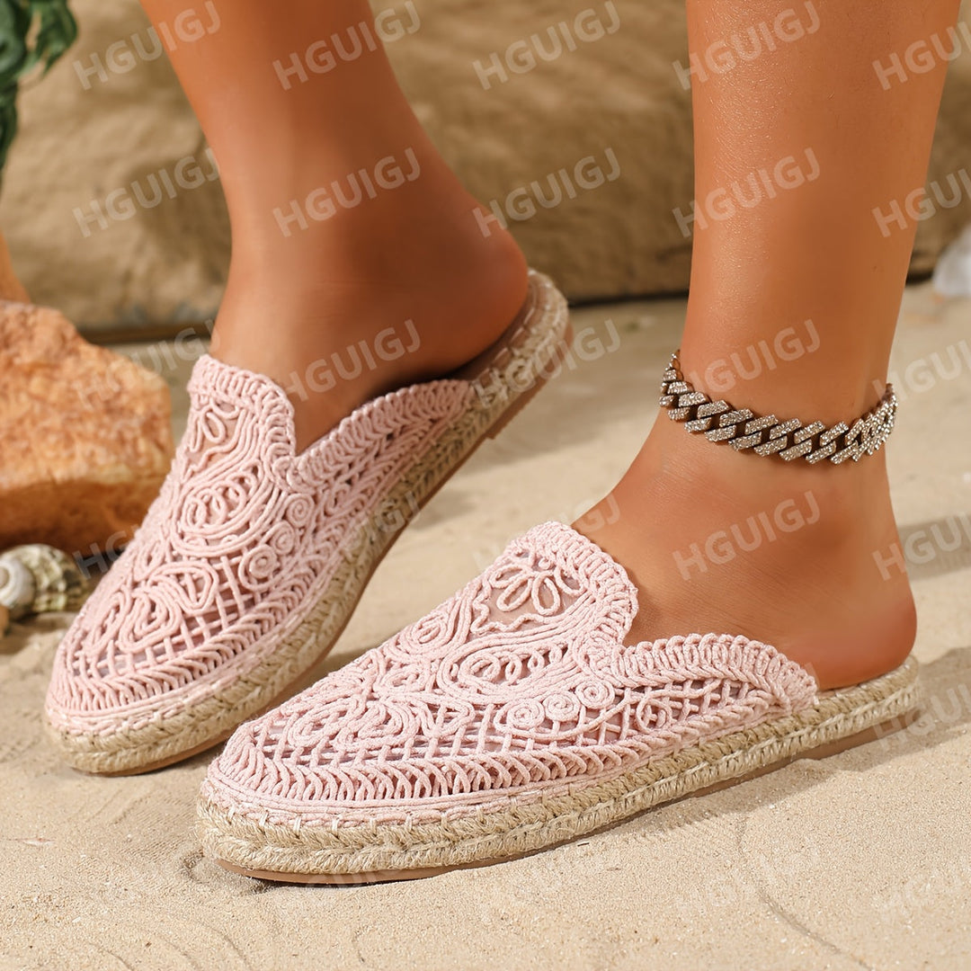 Bonnie | Woven Slip-On Mules