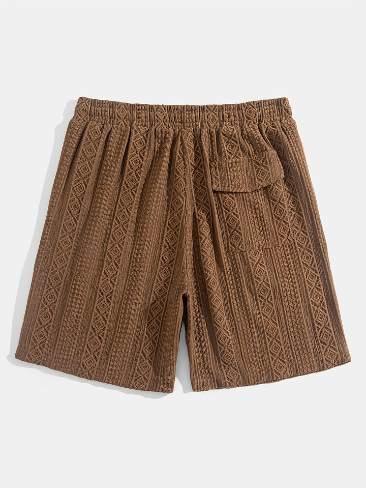 Nolan | Textured Drawstring Shorts
