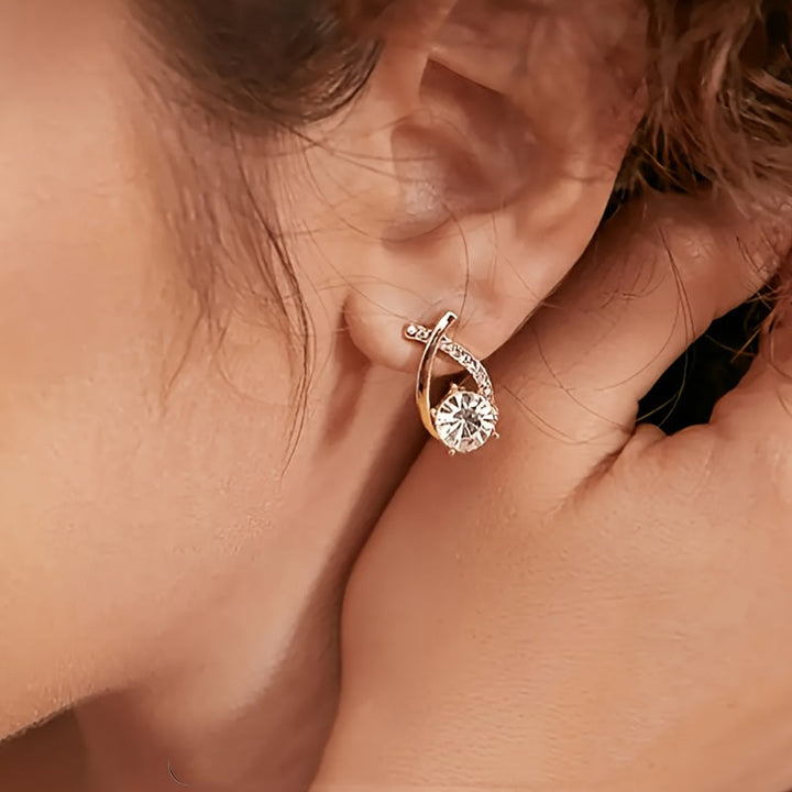 Cheryl | Stylish Stud Cubic Zirconia Earrings