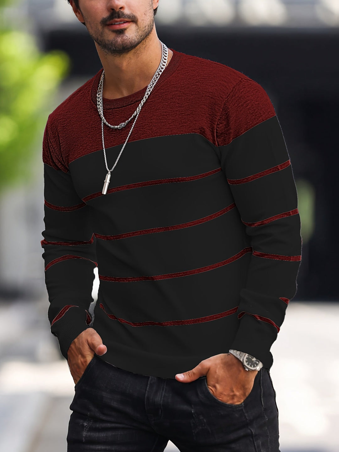Henry | Striped Crew Neck Jumper