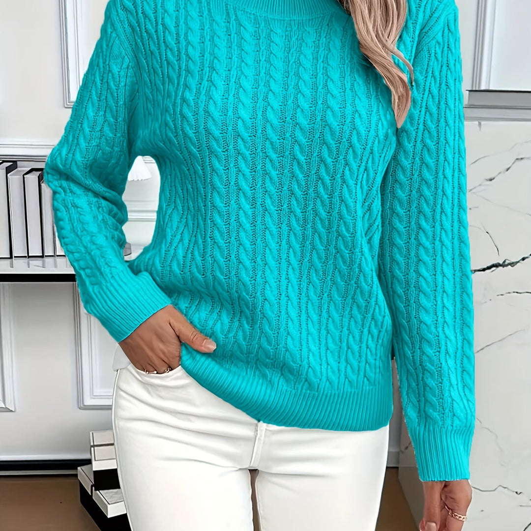 Faye | Cable-Knit Round Neck Jumper