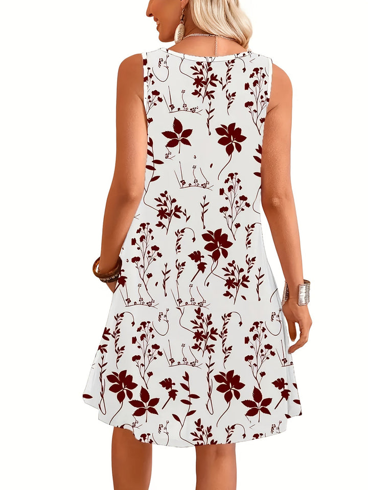 Marguerite | Floral Sleeveless Dress