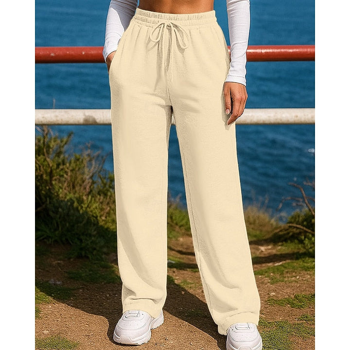 Marguerite Rose | Relaxed Wide-Leg Lounge Trousers