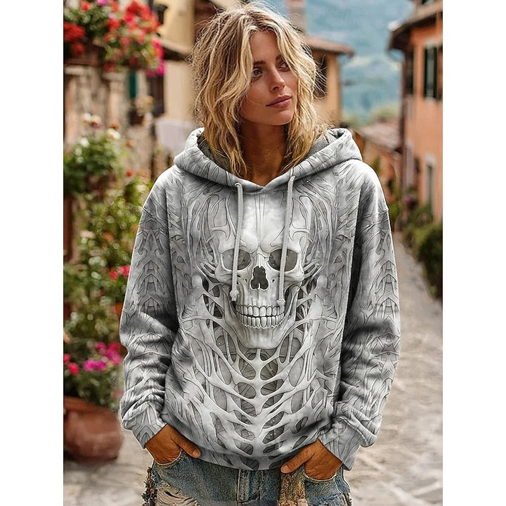 Dahlia | Skull Statement Halloween Hoodie