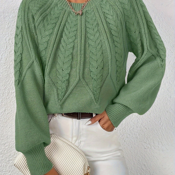 Cassidy | Cable-Knit Round-Neck Jumper