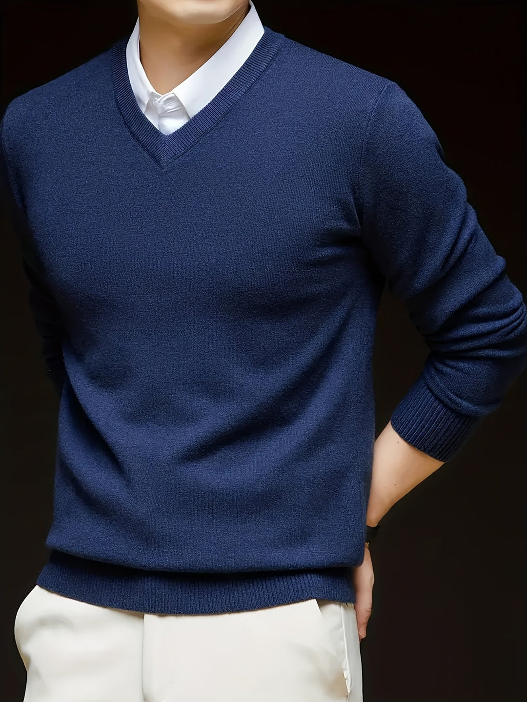 Hugh | Refined V-Neck Jumper
