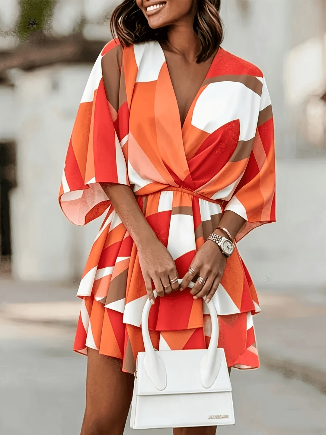Rosanna | Flowing Batwing Wrap Dress