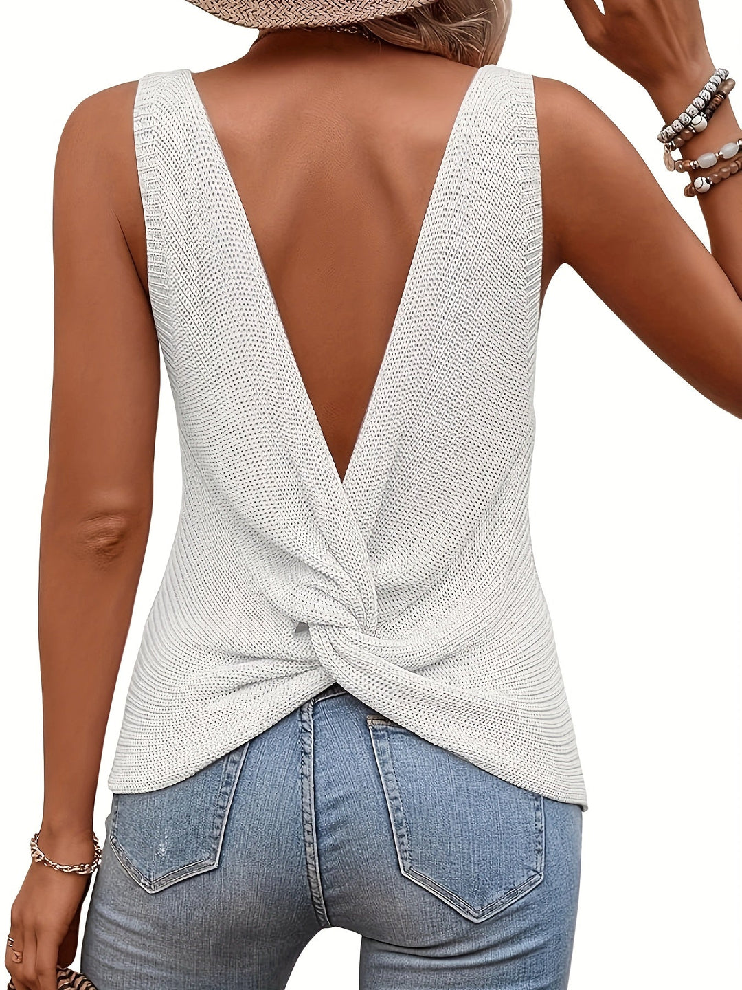 Cora | Relaxed Sleeveless Knit Tank Top