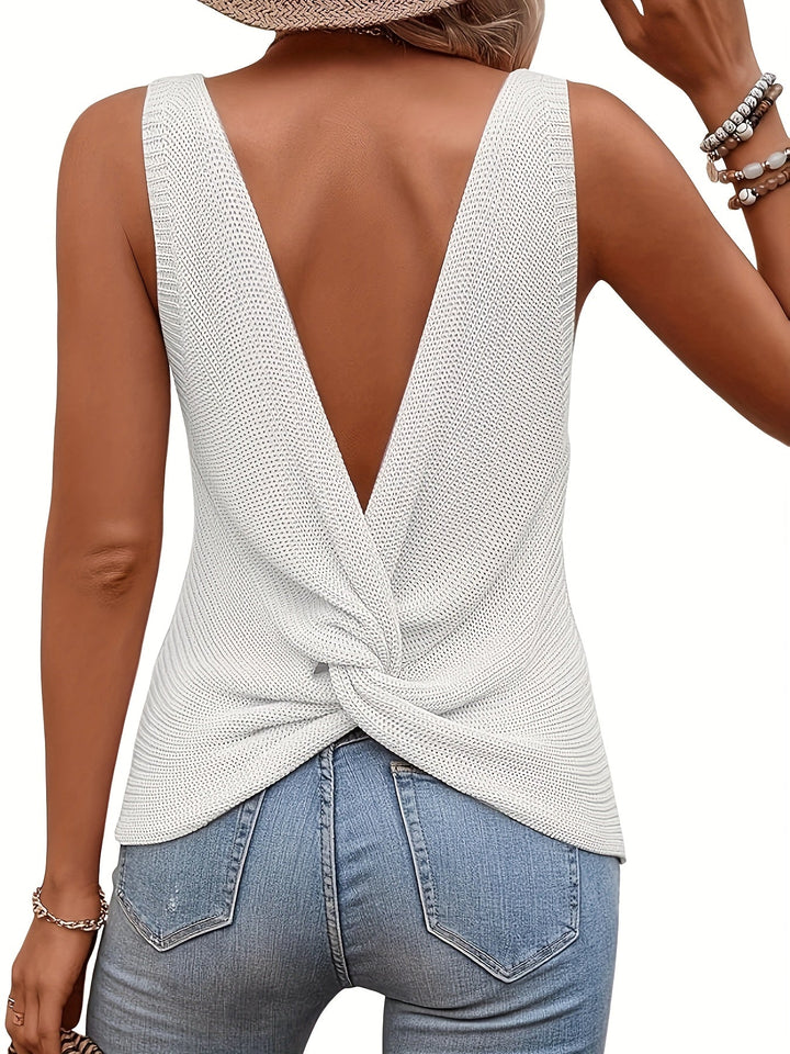 Cora | Relaxed Sleeveless Knit Tank Top