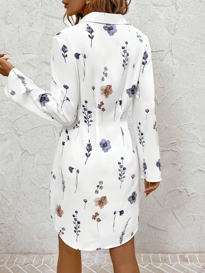 Josie | Floral Button-Front Shirt Dress