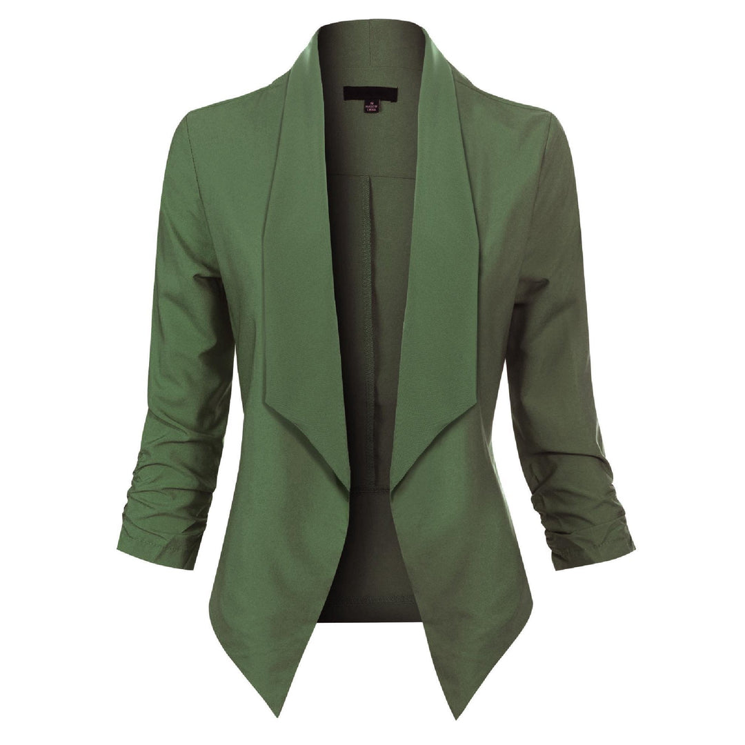 Penelope | Open-Front Draped Blazer