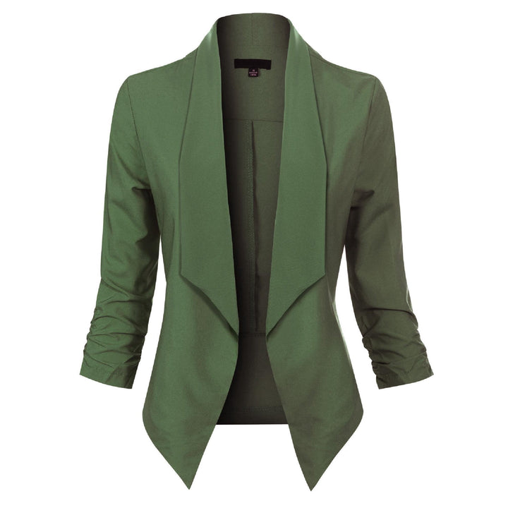 Penelope | Open-Front Draped Blazer