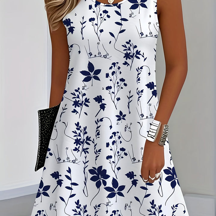 Marguerite | Floral Sleeveless Dress