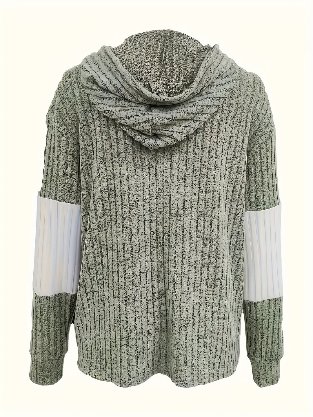Cecilia | Textured Colour-Block Hooded Jacket