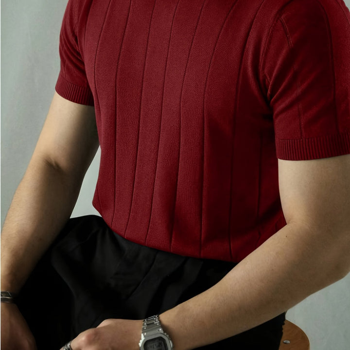 Curtis | Ribbed Short-Sleeve Top