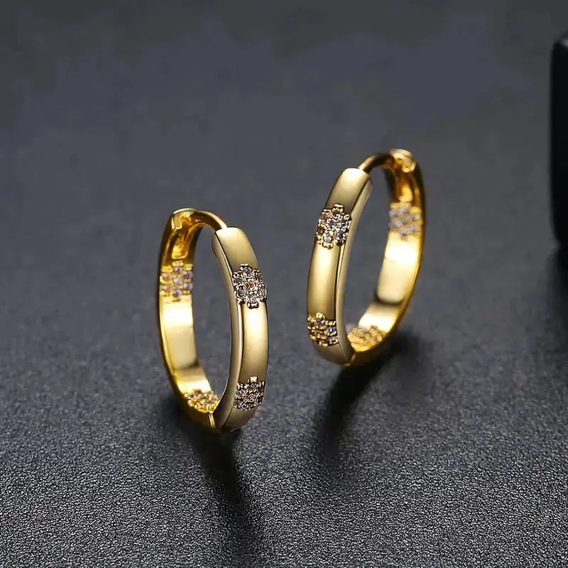 Sheila | Vintage Circle Floral Earrings