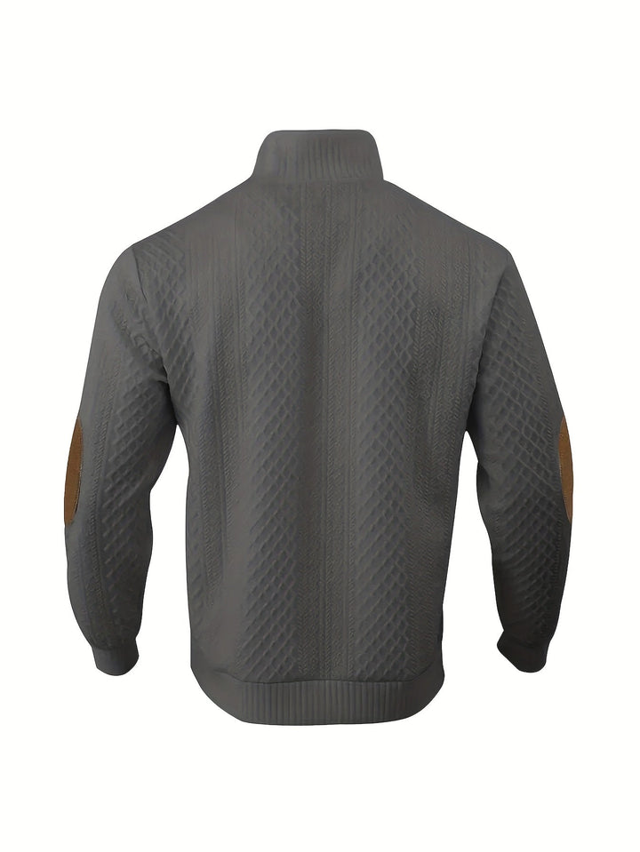 Lorenzo | Textured Stand-Collar Jumper