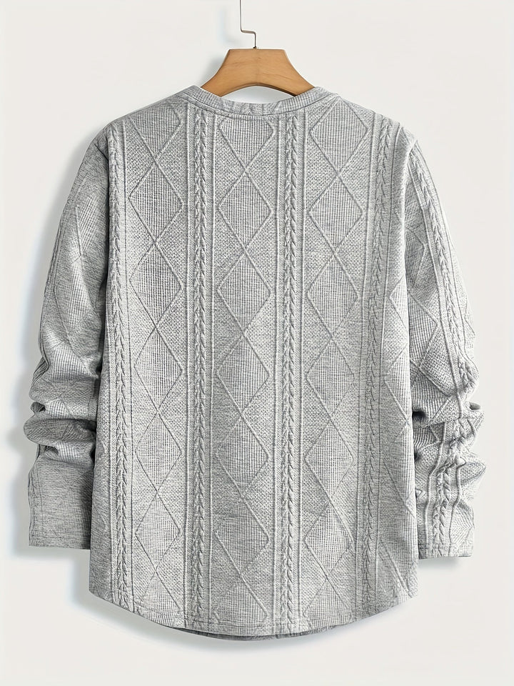 Edwin | Textured Crew Neck Top