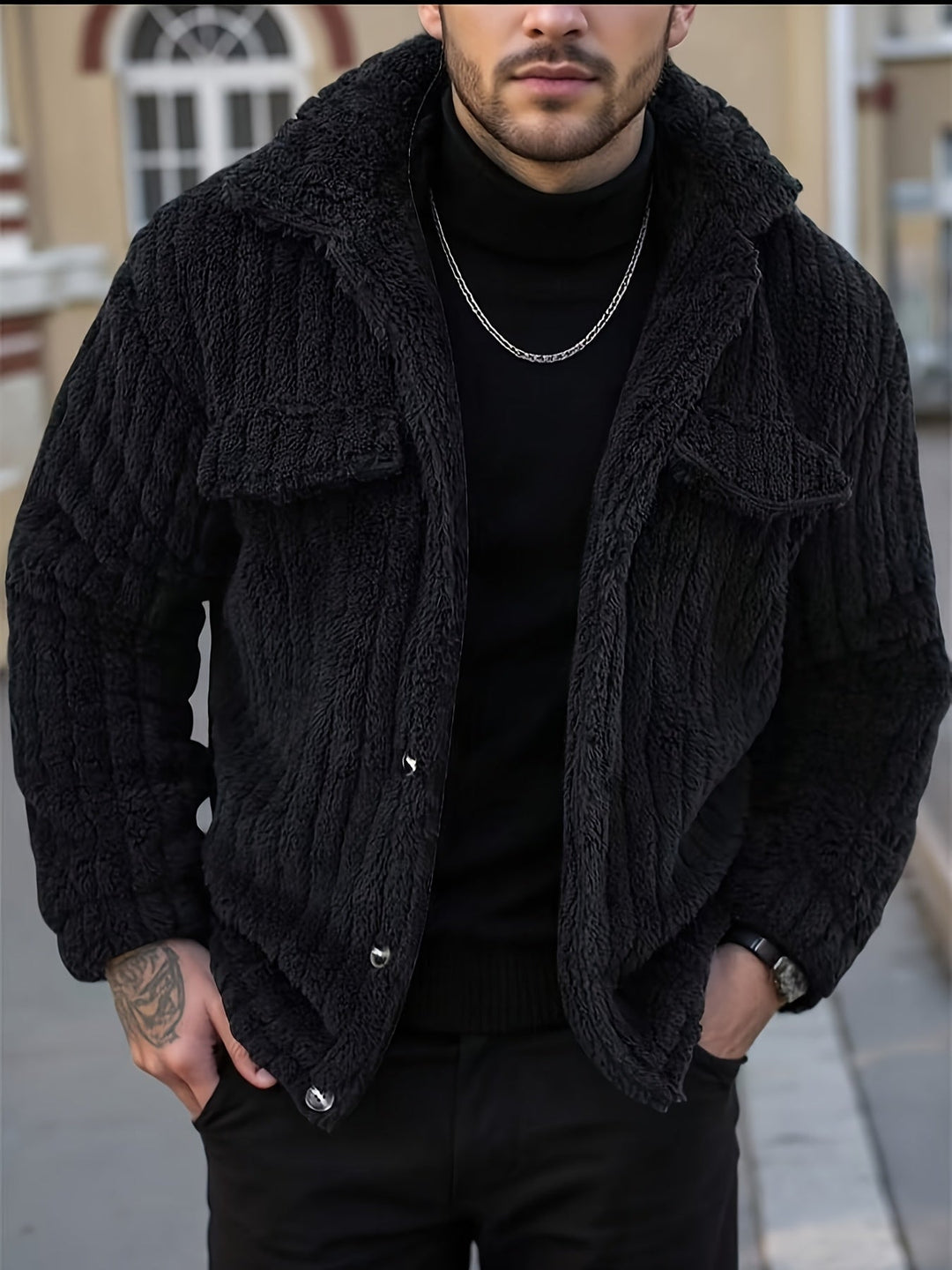 Owen | Textured Button-Up Jacket