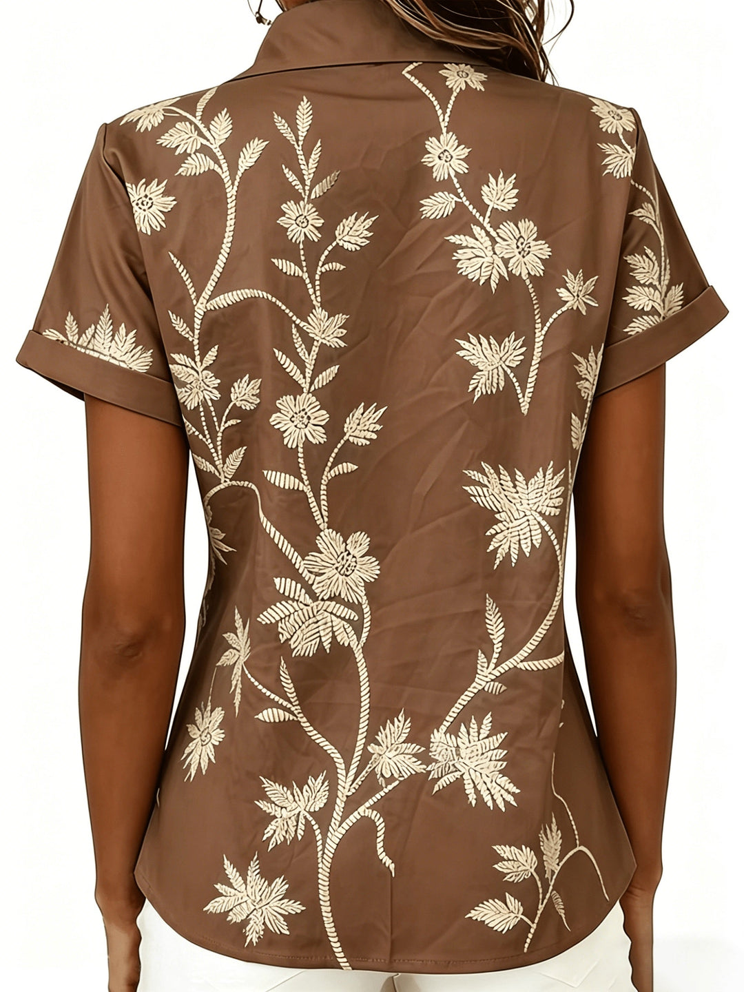 Regina | Botanical Print Shirt