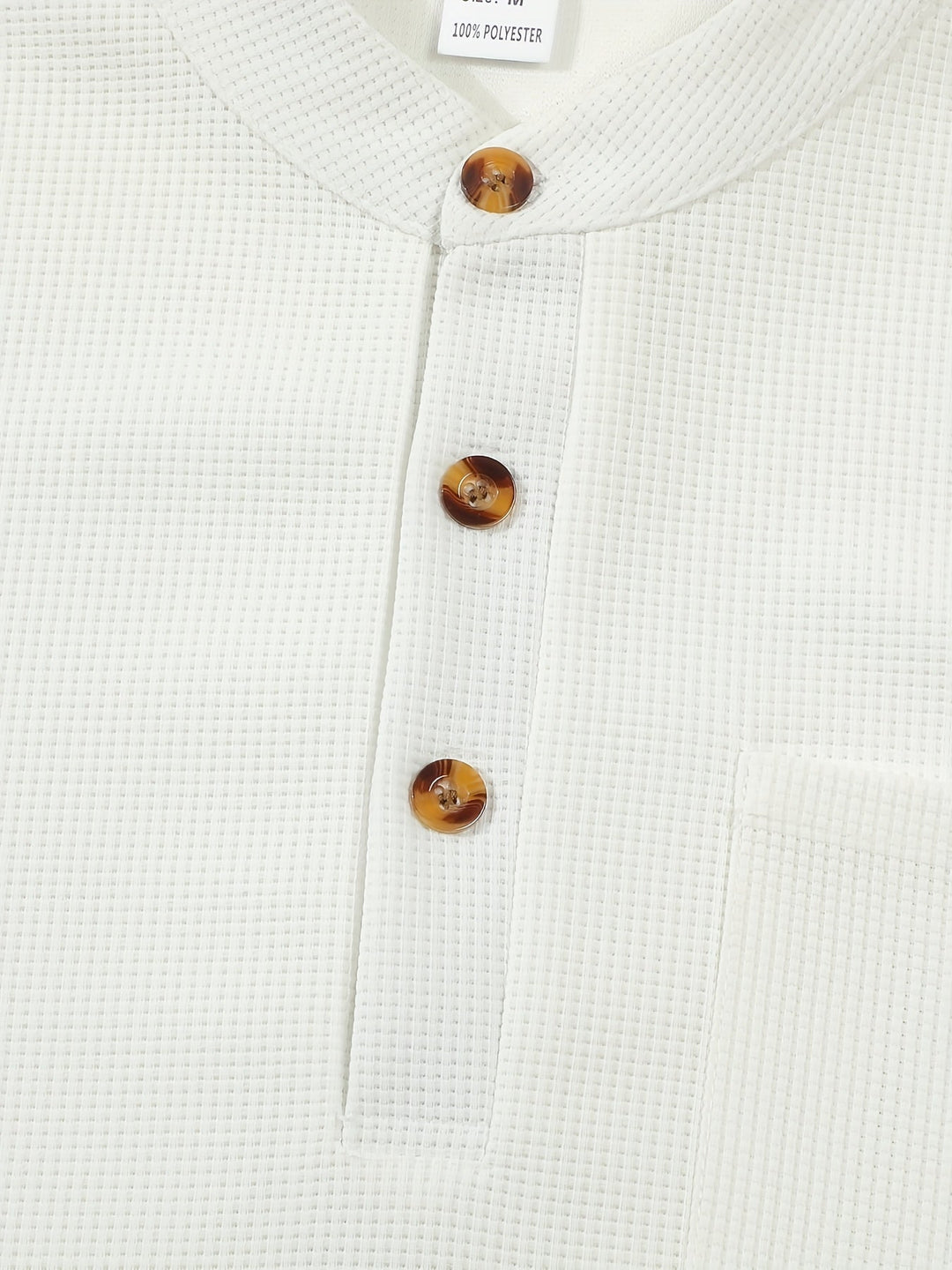 Jonathan | Textured Long Sleeve Henley Shirt