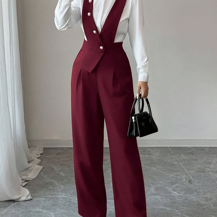 Coralie | Tailored Wide-Leg Jumpsuit