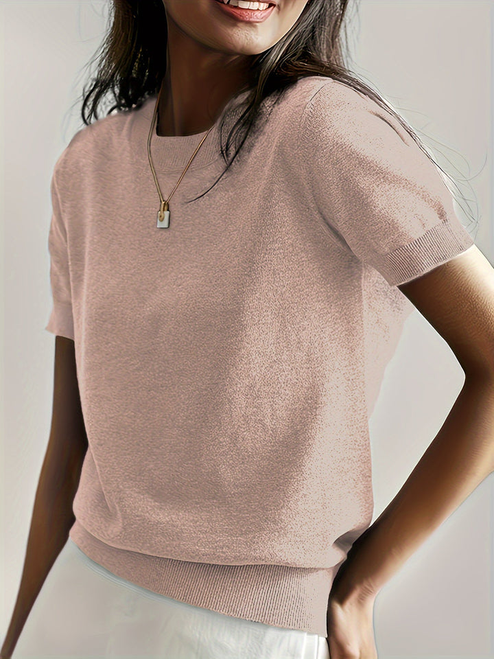 Harriet | Fine-Knit Short Sleeve Jumper