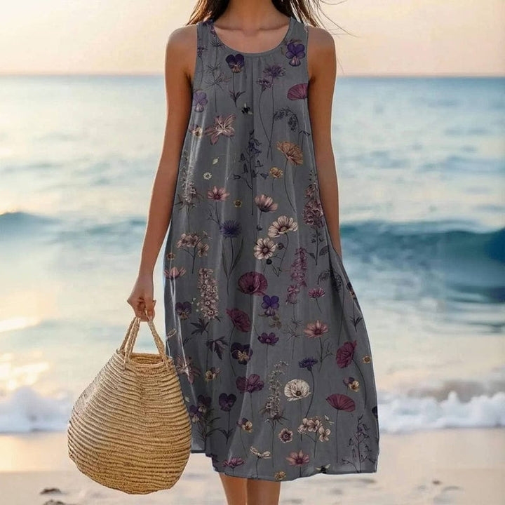 Savannah | Floral Sleeveless Summer Dress