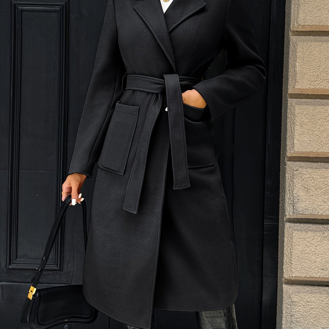Evangeline | Tailored Belted Long Coat