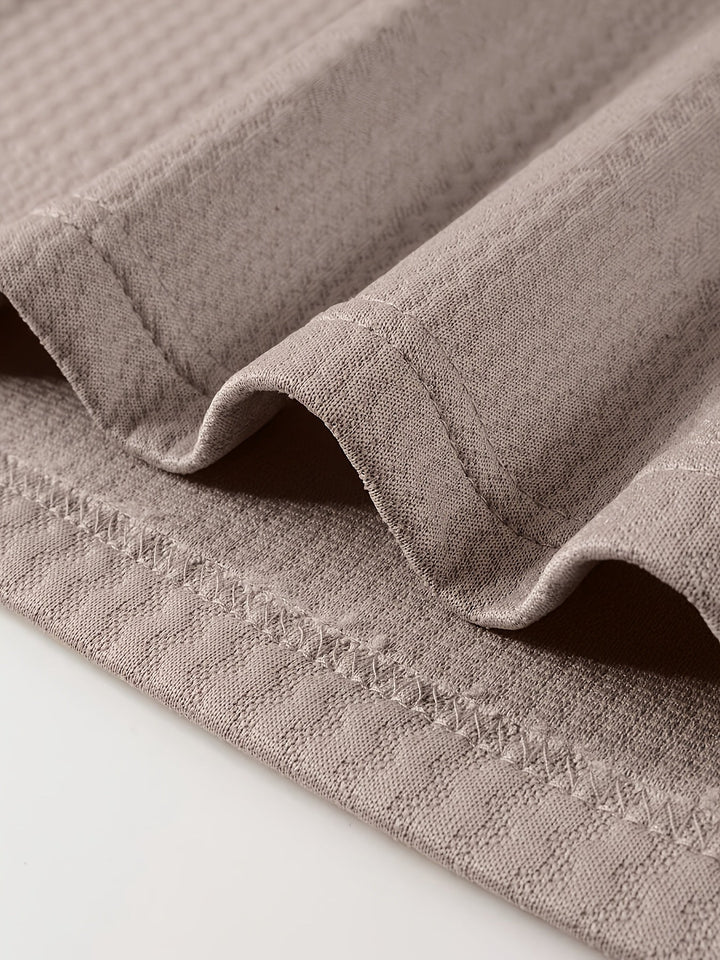 Fletcher | Textured Long-Sleeve Polo Shirt