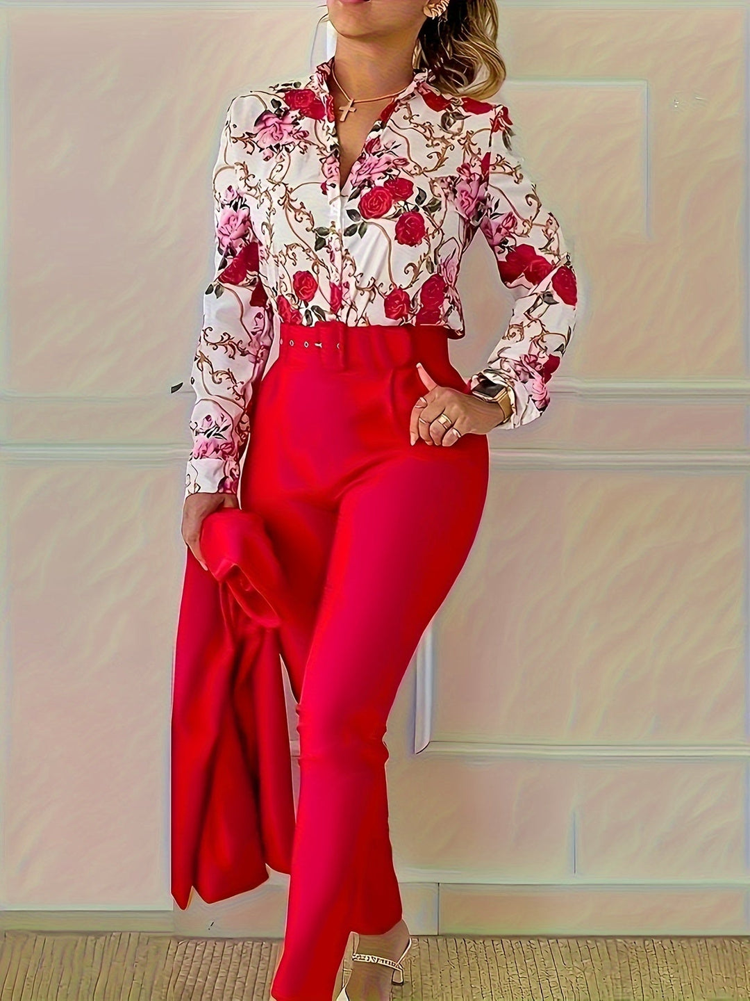 Susanna | Elegant Floral Two-Piece Set