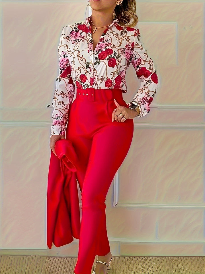 Susanna | Elegant Floral Two-Piece Set