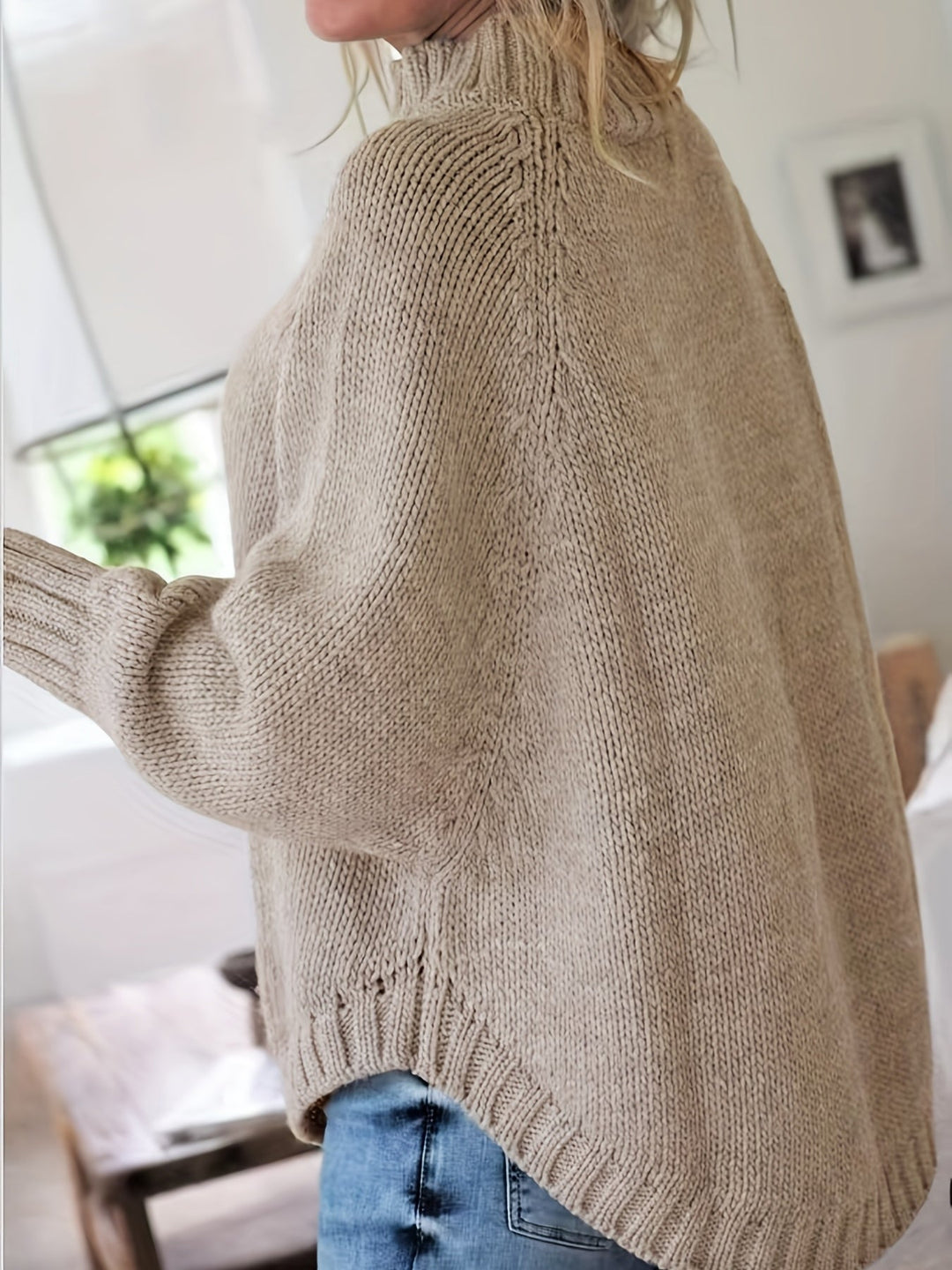 Corinne | Cozy High-Neck Cable-Knit Jumper