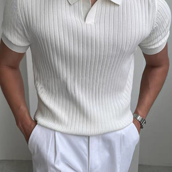 Cameron | Refined Textured Polo Shirt