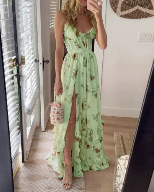 Zoey | Elegant Floral Sleeveless Dress