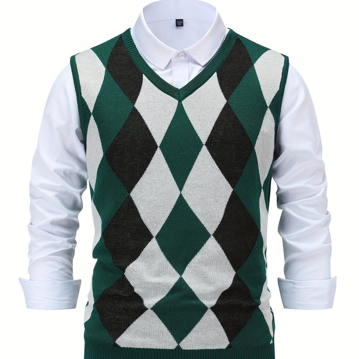 Chandler | Classic Argyle Jumper Vest