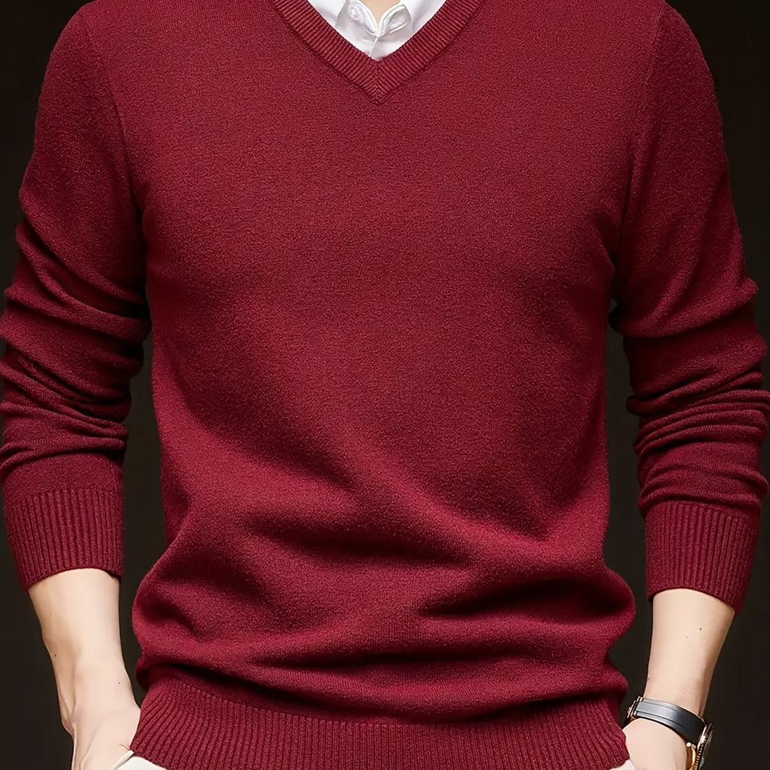 Hugh | Refined V-Neck Jumper